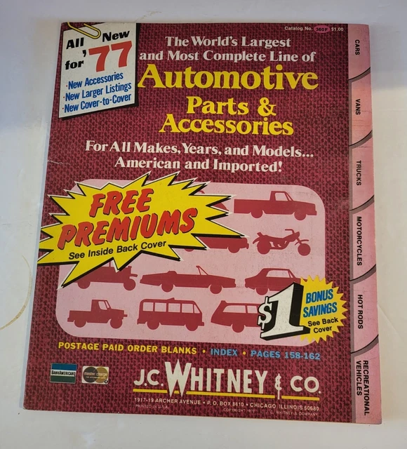 J.C. WHITNEY & Co. Automotive Parts & Accessories Catalog No. 358B 1977