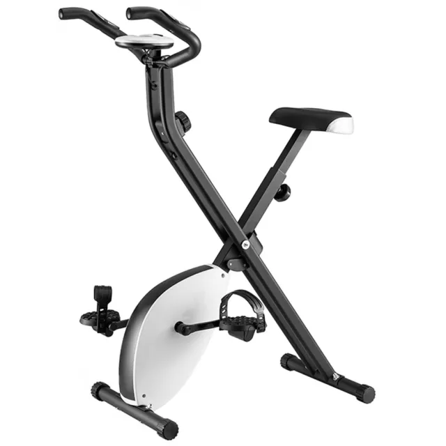 Cyclette Pieghevole Fitness Allenamento Cardio Spinning Bike 8 Livelli Esercizio