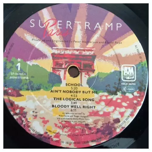 Supertramp - Paris (Vinyl) 3