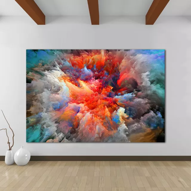 Abstract cloud colorful Love Painting Classical Canvas Print wall art home decor