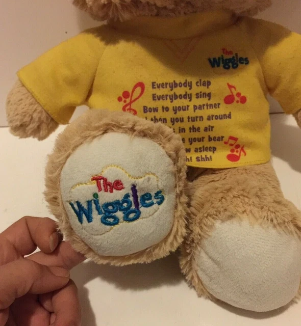 THE WIGGLES TEDDY Bear Plush Song Words Wearing Yellow T-Shirt $19.00 ...