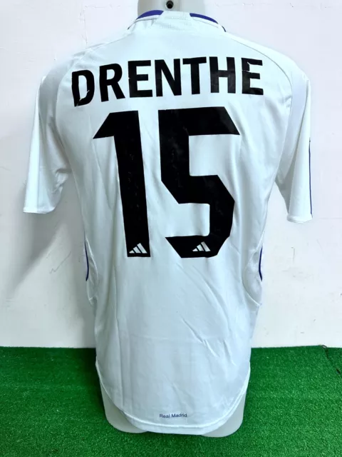 Maglia Real Madrid Drenthe No Match Worn Issue Shirt Camiseta Vintage 07/08