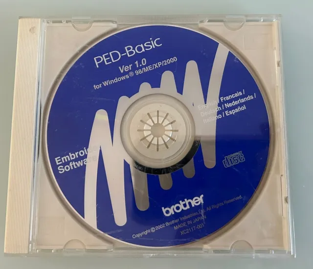 Software de bordado Brother PED-Basic versión 1.0