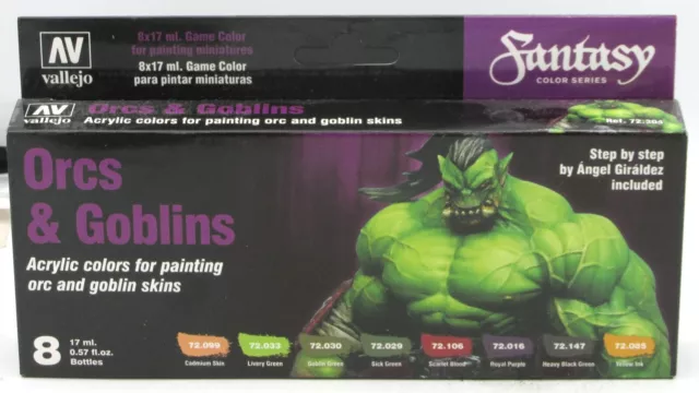 Vallejo Game Color Acrylic Hobby Paint 17ml Bottles : Colors For Fantasy  Figures