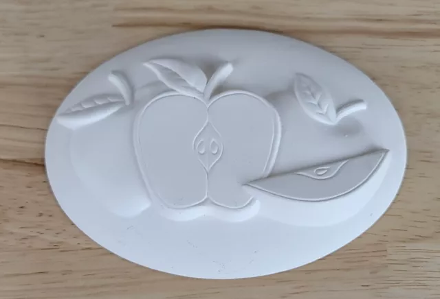 READY TO PAINT Ceramic Bisque APPLES INSERT 5.75"x4"