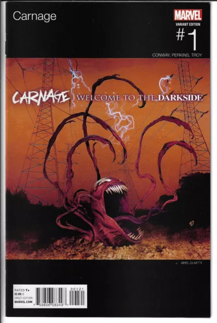 Carnage #1 (2016) Ariel Olivetti Hip Hop Variant Cover Redman Dare Iz A Darkside