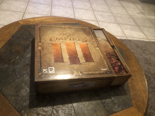 Jeu PC Age Of Empires 3 – Édition Coffret Collector – Occasion (état Correct, Peut Manquer Des éléments)