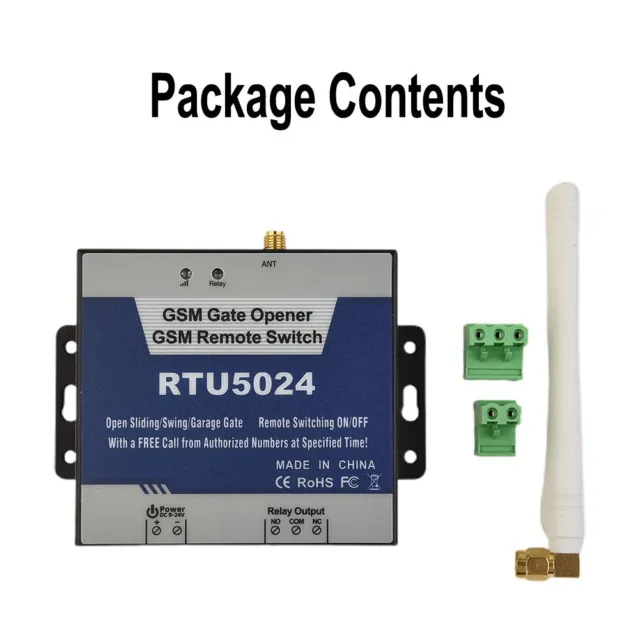 RTU5024 GSM Abridor de Puerta Relé Control Remoto Inalámbrico Puerta Control 2G 3G 4G Nueva Versión