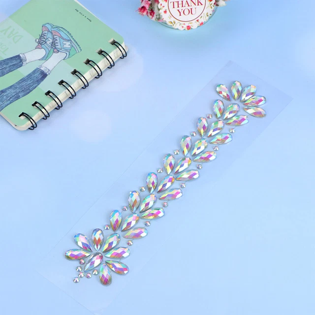 3 Sheets Nail Art Stickers Crystal Stickers Rhinestone Nails Rhinestones