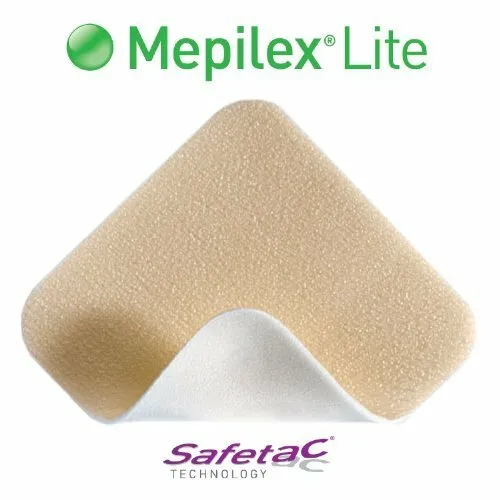 Molnlycke Mepilex Lite Soft Silicone Foam Dressing 6"X6" - 5/BX