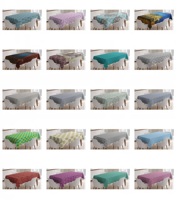 Ambesonne Victorian Tablecloth Table Cover for Dining Room Kitchen 2