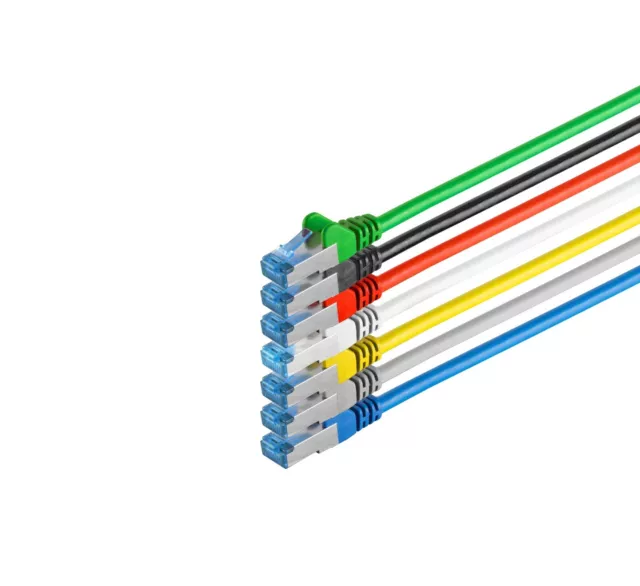 CAT 6A Netzwerkkabel Patchkabel PIMF Ethernet DSL 500MHz LAN-Kabel 0,25m - 20m