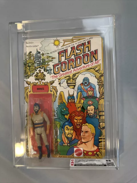 Flash Gordon MING Figure SEALED MINT ON CARD unpunchd 1979 Mattel CAS 85 Graded Flash Gordon MING Figure SEALED MINT ON CARD unpunchd 1979 Mattel CAS 85 Graded