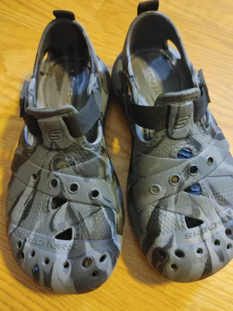 Skechers Kids Sandals boy Size 3   Black/Gray