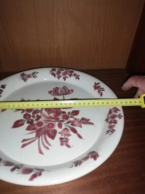 Plat Céramique Effet Bois Vintage – Déco Table – Poisson – Signé Saint-Clément