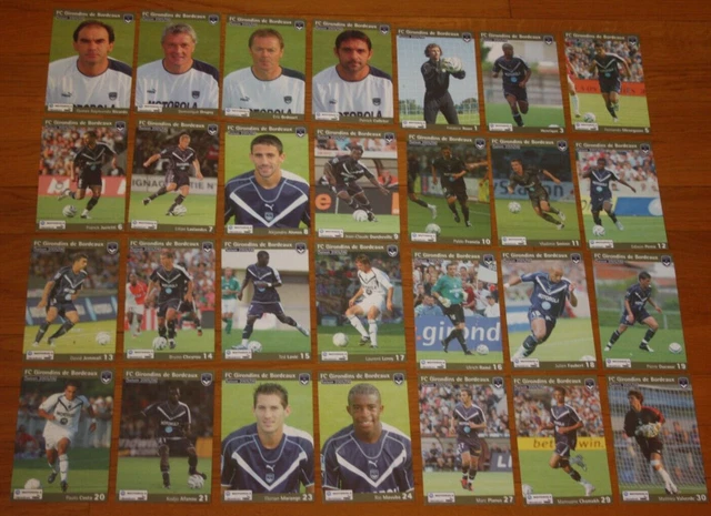 ensemble de 29 CARTES CLUB * GIRONDINS DE BORDEAUX Saison 2005/2006 ensemble de 29 CARTES CLUB * GIRONDINS DE BORDEAUX Saison 2005/2006