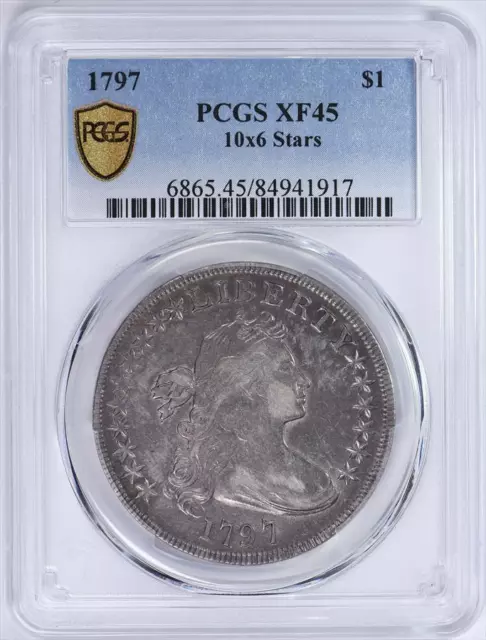 1797 $1 10X6 Stars PCGS XF45