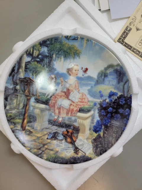 Little Miss Muffet plate by Scott Gustafson Classic Mother Goose series Ltd Ed 2