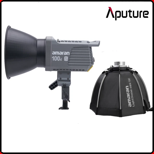 AMARAN 100D-S 5600K LED Video Licht COB Tageslicht Studio + Light Dome ...