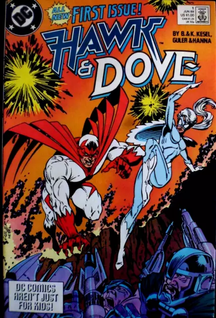 Hawk & Dove Issue # 1.   June 1989.  Dc Comics. N.mint