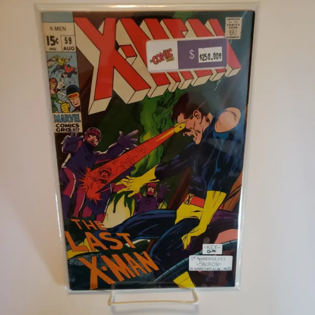 Uncanny X-Men #59 (Marvel 1969) 1st App Dr. Karl Lykos (Sauron), Neal Adams Art