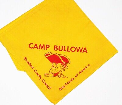 BOY SCOUT  Vintage Camp BULLOWA   ylw  n/c  Rockland County Cncl   NY
