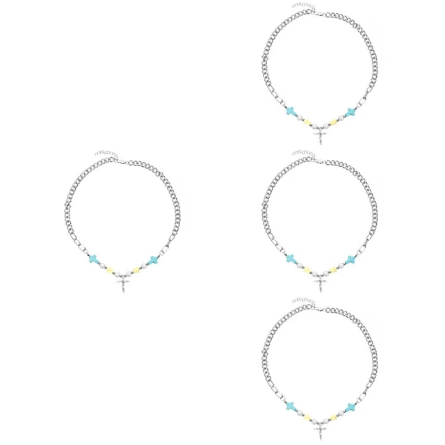 Collana Croce Gotica In Argento Vintage - Grande Con Fiori Incisi - Accessorio Uomo E Donna - Foto 7