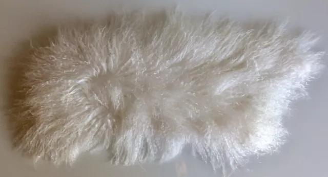 EDELMAN MONGOLIAN SHEARLING long haired Spanish lampskin hide natural fluffy new EDELMAN MONGOLIAN SHEARLING long haired Spanish lampskin hide natural fluffy new