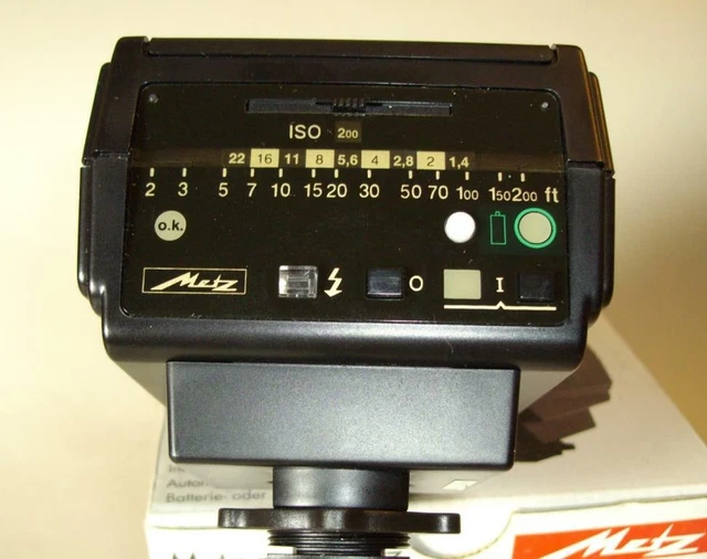 Metz Mecablitz 28AF-4C Flash For Canon EOS series (not digital).New Old Stock 5