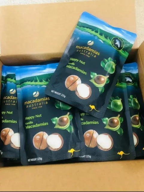 Vanilla Macadamias Australia Happy Nut / BOX OF 10