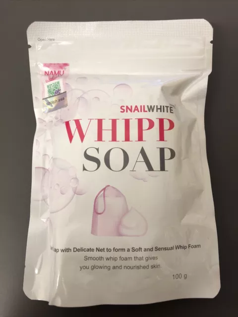 Snail White Whipp Soap With Delicate Net for Glowing Skin 100g. BRAND NEW.