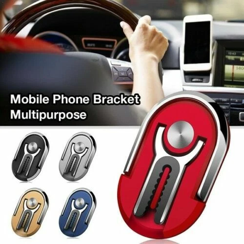 2in1 Phone Ring Finger Holder Car Mount Hook iPhone Stand Mobile Grip GPS AU
