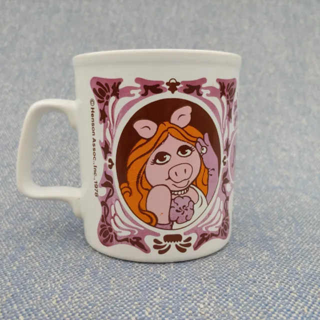 VTG 1978 Muppet Show Miss Piggy Coffee Mug Cup Jim Henson Kiln Craft England