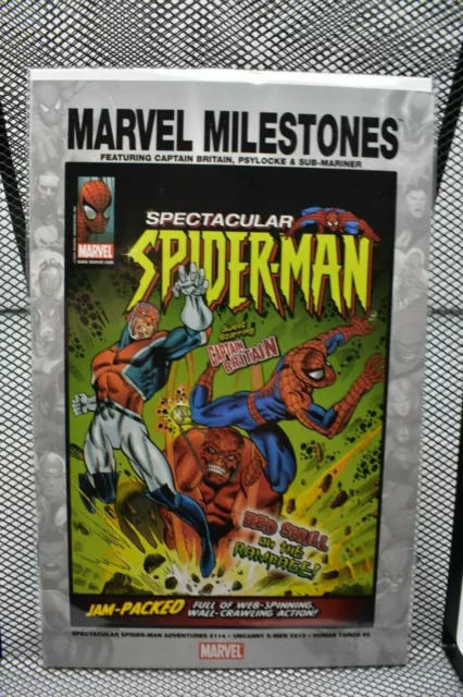Marvel Milestones Spectacular Spider-Man 114 Cap Britain Psylocke Namor 2005 8.0