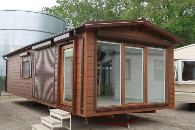Mobilheim Nordhorn EIGENBAU container camping caravan wohnen campingplatz