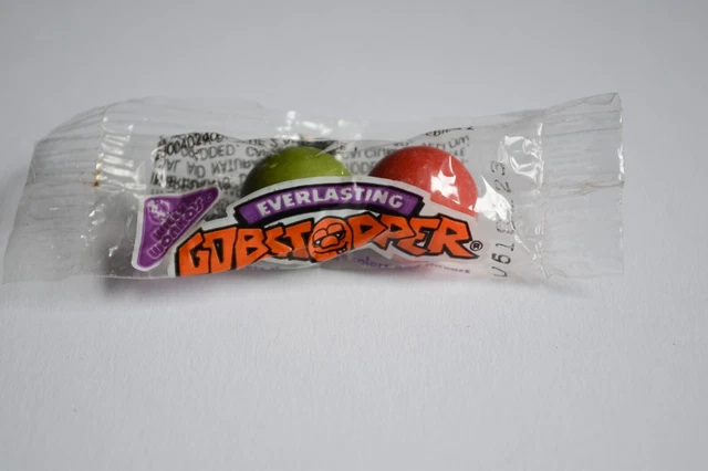 Vintage 1992 Willy Wonka’s Everlasting Gobstopper Jawbreakers Candy Package of 2