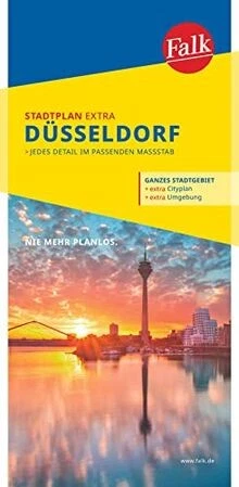 FALK STADTPLAN EXTRA Düsseldorf 1:20 000: mit Ortsteilen v... | Livre ...