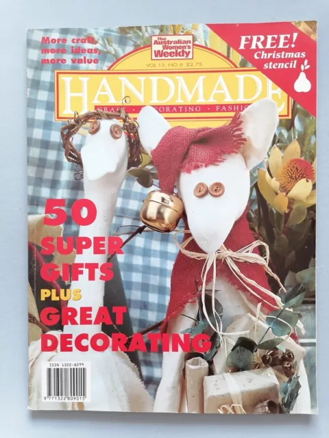 HANDMADE Magazine, Christmas Issue Vol 13, No6 - Includes pattern sheets