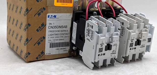Eaton Freedom Series Cn35Dn5Ab  5 Pole 30 Amp 120V  Lighting Contactor Nib