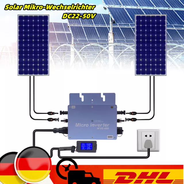 DC54V MPPT Solar WVC-600W LCD Grid Tie Micro Inverter Micro Inverter