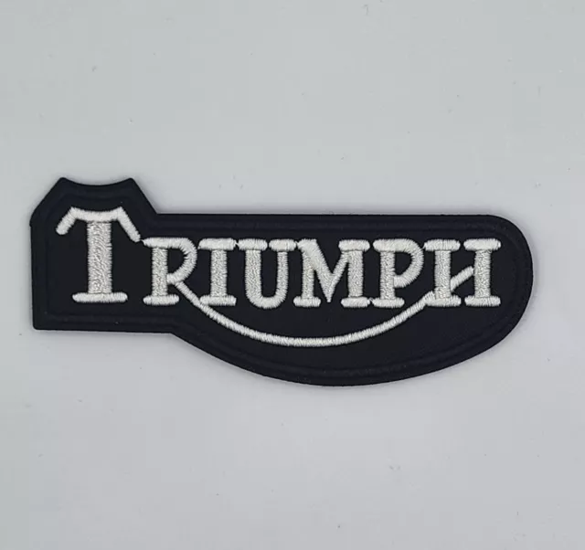 Triumph Biker Motorcycle Vest Embroidered Patches Applique Badge Iron Sew On