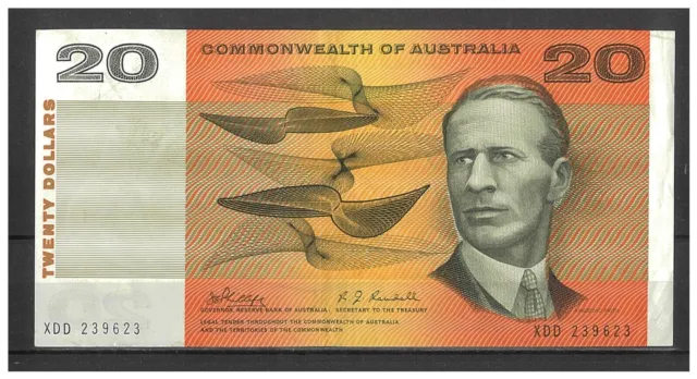 Commonwealth of Australia 1968 $20 Banknote Phillips/Randall R403 gFine #20-40