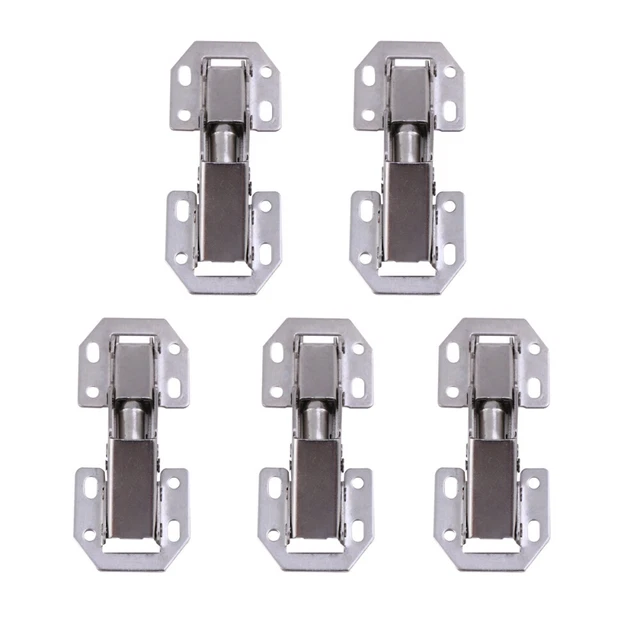 5 PCS Concealed Hinges Surface Mounted Strap Kitchen Cabinet Door