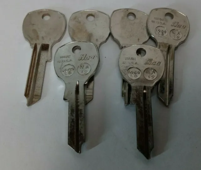 6 llaves en blanco sin cortar ILCO 1069LB NA12 un.