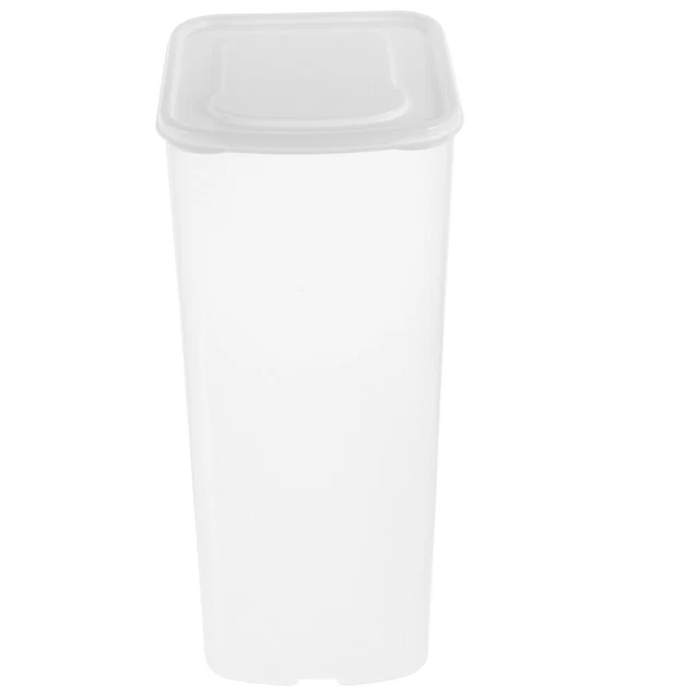 Relaxdays Organizer Da Frigorifero, Contenitore Da Cucina, Box Per Alimenti Hlp 10 5x14x35 Cm Plastica Trasparente 85400656