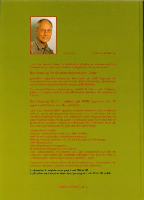 Ernst Erb: Radio Katalog /Radiokatalog Bd. 1 2