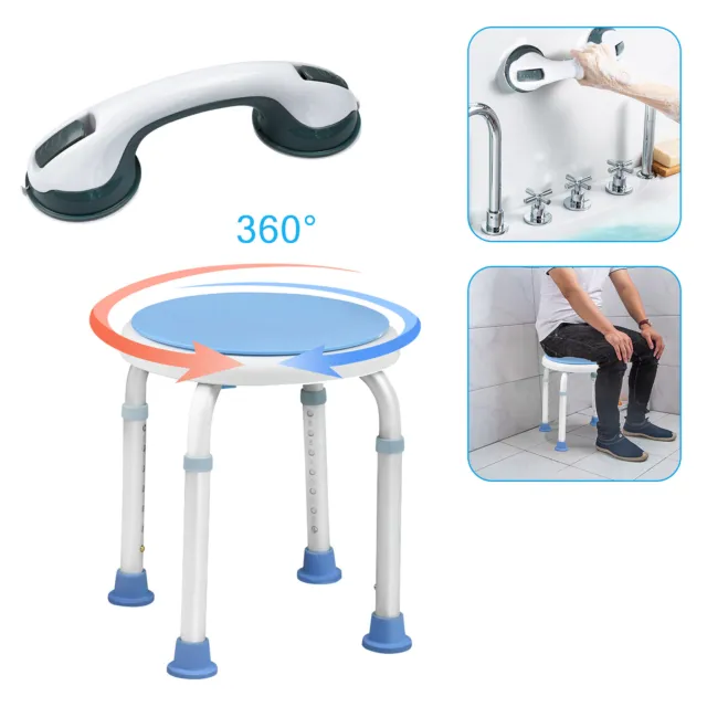 Silla de ducha silla de baño taburete de baño taburete de ducha mango de ducha ventosa bañeras 2022