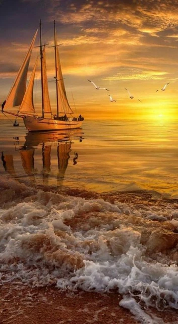 Tableau sur Toile Voilier Yachts à voiles Blanches en Pleine mer Bateaux de Luxe Impression