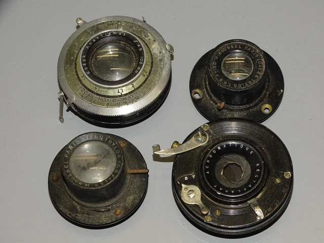 Ancien Objectif Projecteur Cinéma H.Roussel KYLUX