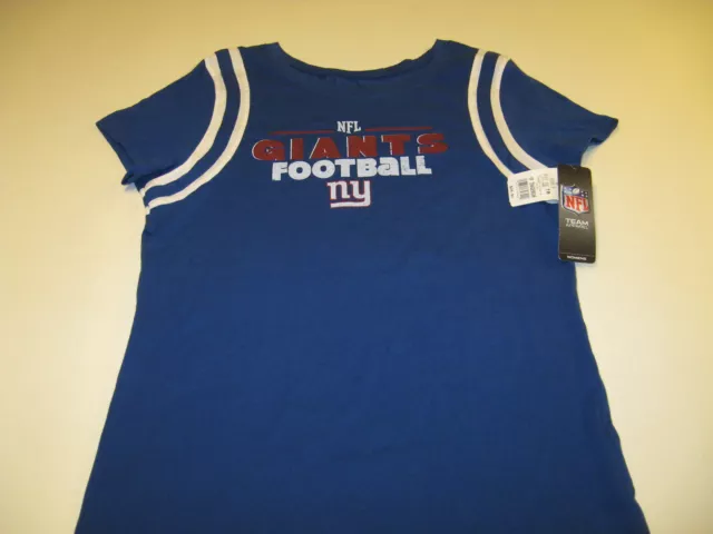 NEW YORK GIANTS Football Team - Blue & White NFL T-Shirt New! NWT - Womens LARGE